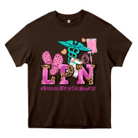 Chocolate Brown lpn licensed practical nurse Heavy Core Tee - AdoDesignShop