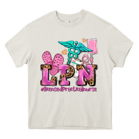 Cream lpn licensed practical nurse Heavy Core Tee - AdoDesignShop