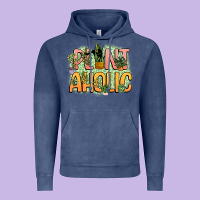 Plantaholic Vintage Hoodie Designed By Nancycooperartshop