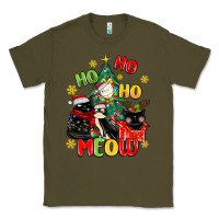 Army Green ho ho ho meow Classic Tee - MaliasSmallBusiness