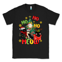 Black ho ho ho meow Classic Tee - MaliasSmallBusiness