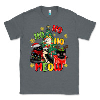 Charcoal Heather ho ho ho meow Classic Tee - MaliasSmallBusiness