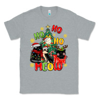 Heather Grey ho ho ho meow Classic Tee - MaliasSmallBusiness