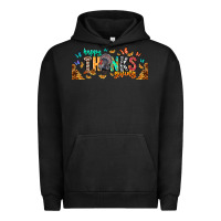 Pigment Black Happy thanksgiving Urban Hoodie - CowhideDigitalArt