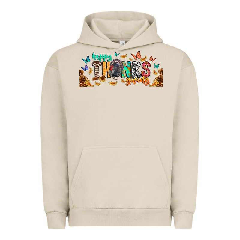 Happy Thanksgiving Urban Hoodie by CowhideDigitalArt | Teevron
