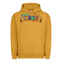 Pigment Peanut Butter Happy thanksgiving Urban Hoodie - CowhideDigitalArt