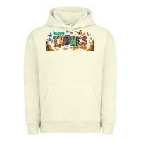 Pigment Pistachio Happy thanksgiving Urban Hoodie - CowhideDigitalArt