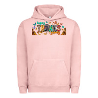 Pigment Salmon Happy thanksgiving Urban Hoodie - CowhideDigitalArt