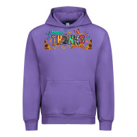 Tulip Happy thanksgiving Urban Hoodie - CowhideDigitalArt