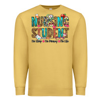 Antique Gold nursing student no sleep no money no life Premium Sweatshirt - OliviaCreatesArt