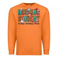 Carrot nursing student no sleep no money no life Premium Sweatshirt - OliviaCreatesArt