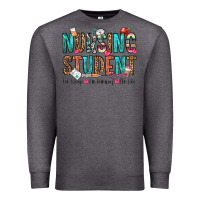 Charcoal Heather nursing student no sleep no money no life Premium Sweatshirt - OliviaCreatesArt
