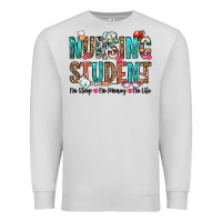 Dove Grey nursing student no sleep no money no life Premium Sweatshirt - OliviaCreatesArt