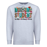 Heather Grey nursing student no sleep no money no life Premium Sweatshirt - OliviaCreatesArt