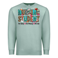 Seafoam nursing student no sleep no money no life Premium Sweatshirt - OliviaCreatesArt