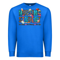 True Royal nursing student no sleep no money no life Premium Sweatshirt - OliviaCreatesArt