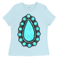 Baby Blue gemstone Ladies Tee - JahusDesignShop