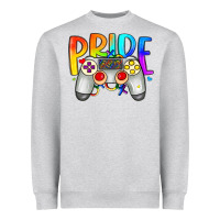 Heather Grey pride gaymer Heavyweight Sweatshirt - Artiststas