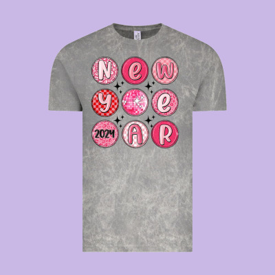 New Year 2024 Vintage Tee Designed By Maliassmallbusiness