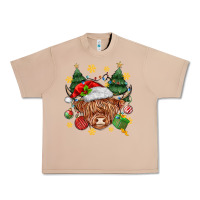 Burro Christmas highland cow Urban Heavy Tee - MaliasSmallBusiness