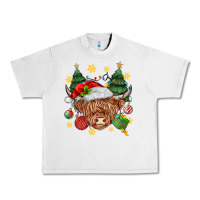 Lunar Rock Christmas highland cow Urban Heavy Tee - MaliasSmallBusiness