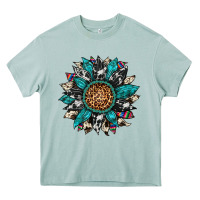 Arona cowhide leopard serape gemstone  sunflower Heavy Core Tee - Artiststas