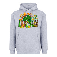 Heather Grey Feeling lucky St. Patrick's Day Heavyweight Hoodie - CowGirlArtShop