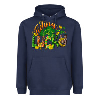 Navy Feeling lucky St. Patrick's Day Heavyweight Hoodie - CowGirlArtShop