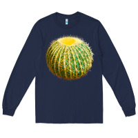Navy Golden Barrel Cactus Long Sleeve Tee - LillyAllenDesigns