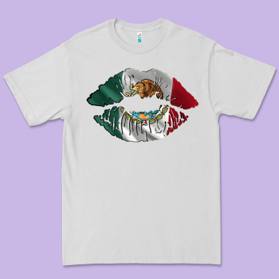 Mexico Lips Premium Tee Designed By Adodesignshop