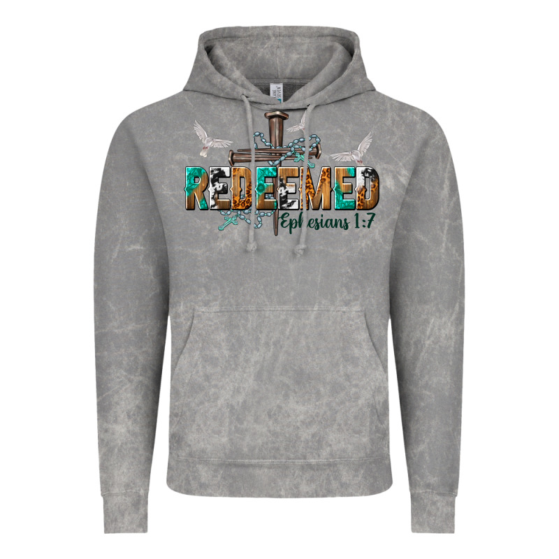 Redeemed Ephesians 1 7 Vintage Hoodie by NancyCooperArtShop | Teevron