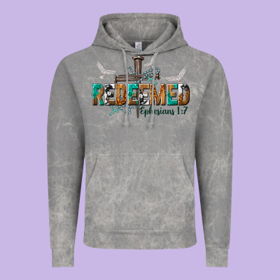 Redeemed Ephesians 1 7 Vintage Hoodie Designed By Nancycooperartshop