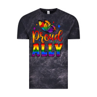 Cloud Black proud ally Vintage Tee - JahusDesignShop