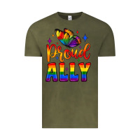 Vintage Olive proud ally Vintage Tee - JahusDesignShop