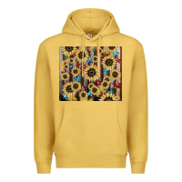 Antique Gold America flag sunflower star tumbler Premium Hoodie - HowdyJamesFarm