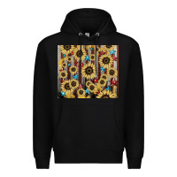 Black America flag sunflower star tumbler Premium Hoodie - HowdyJamesFarm