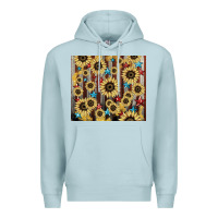 Blue Mist America flag sunflower star tumbler Premium Hoodie - HowdyJamesFarm
