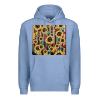 Colony Blue America flag sunflower star tumbler Premium Hoodie - HowdyJamesFarm