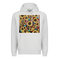 Dove Grey America flag sunflower star tumbler Premium Hoodie - HowdyJamesFarm