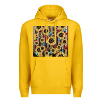 Lemon America flag sunflower star tumbler Premium Hoodie - HowdyJamesFarm
