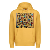 Mustard America flag sunflower star tumbler Premium Hoodie - HowdyJamesFarm