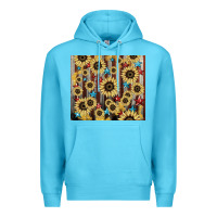 Ocean Blue America flag sunflower star tumbler Premium Hoodie - HowdyJamesFarm