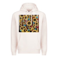 Pale Pink America flag sunflower star tumbler Premium Hoodie - HowdyJamesFarm