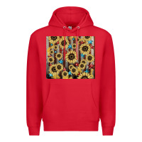 Red America flag sunflower star tumbler Premium Hoodie - HowdyJamesFarm