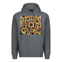 Rock America flag sunflower star tumbler Premium Hoodie - HowdyJamesFarm