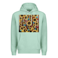 Seafoam America flag sunflower star tumbler Premium Hoodie - HowdyJamesFarm