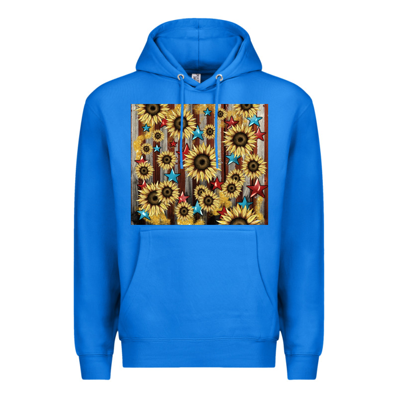 America Flag Sunflower Star Tumbler Premium Hoodie by HowdyJamesFarm | Teevron