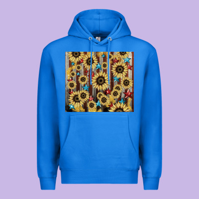 America Flag Sunflower Star Tumbler Premium Hoodie Designed By Howdyjamesfarm