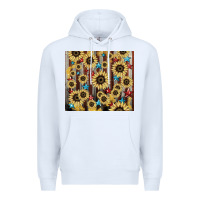 White America flag sunflower star tumbler Premium Hoodie - HowdyJamesFarm