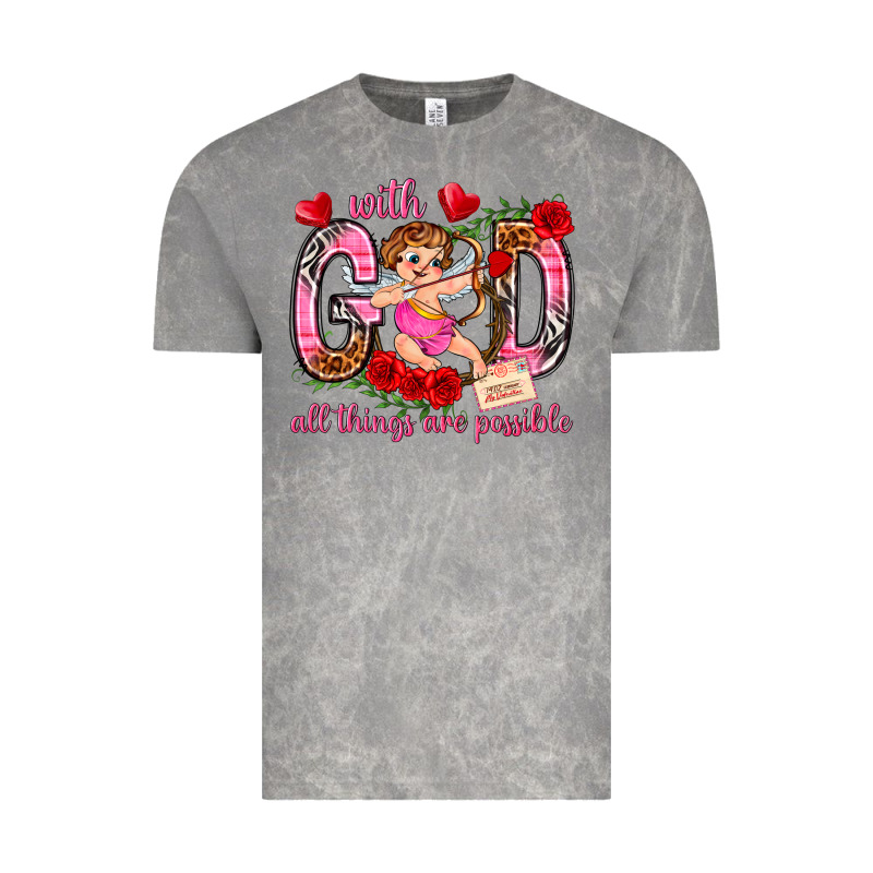 With God All Things Are Possible Vintage Tee by NancyCooperArtShop | Teevron